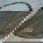  Coccinelle Tote Bag - Ελεφαντί χρώμα με τόνους Πράσινου - Εξαιρετική Κατάσταση