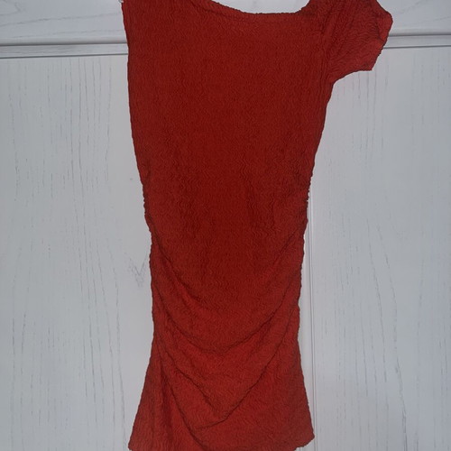 Zara red one shoulder dress size M like new