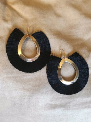 Σκουλαρίκια faux αχρησιμοποίητα, μεγάλο μέγεθος