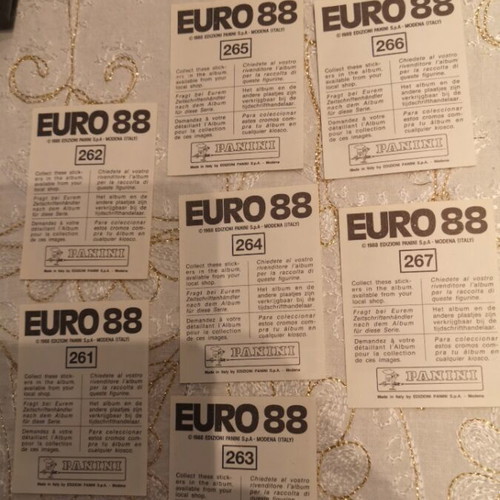 Panini Euro 88 referee stickers