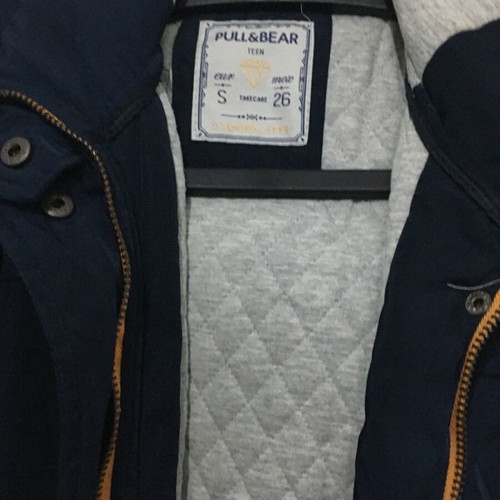 Pull & Bear navy jacket like new, size small