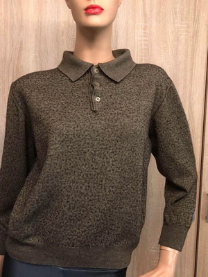 Πουλόβερ σαν καινούργιο, μέγεθος M, καφέ, polyester και wool