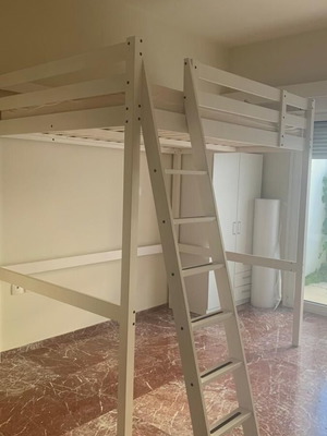 IKEA STORÅ loft bed frame like new, white, 140x200 cm