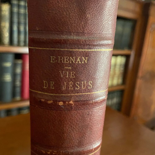 E. Renan Vie de Jesus μεταχειρισμένο βιβλίο δερματόδετο 1915