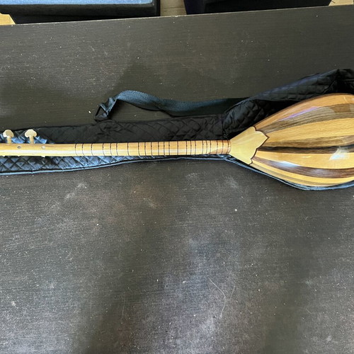 Cura Saz traditional string instrument 80cm with case