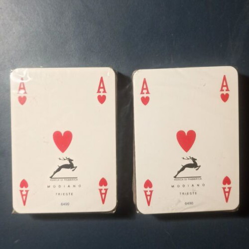 Modiano playing cards pack of 2, paper, new