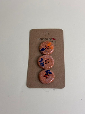 Handmade ceramic buttons new, fourth set