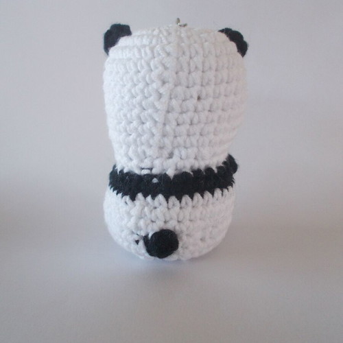 Handmade Amigurumi Panda keychain, new