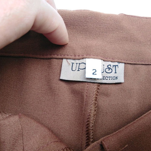 Women's fabric pants brown like new, size XXS