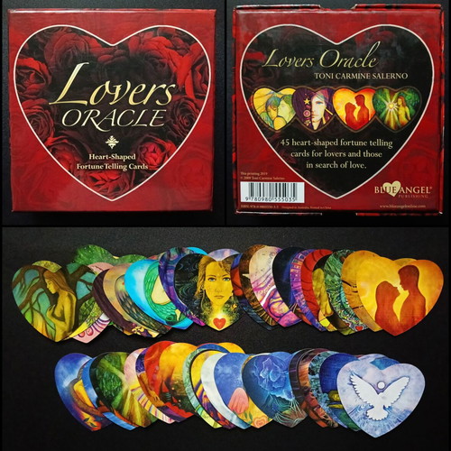 Lovers Oracle Heart Shaped Fortune Telling Cards deck like new