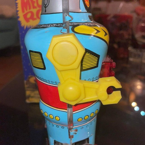 Tin robot Priftis toy like new, 1960s Greek