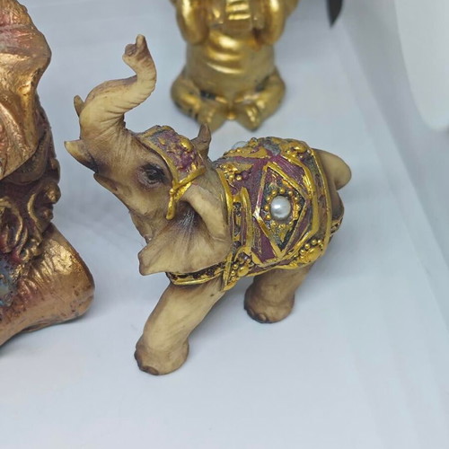 Collection of vintage aesthetic decorative elephants like new