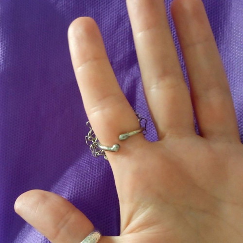Handmade ring new, silver