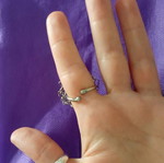 Handmade ring new, silver