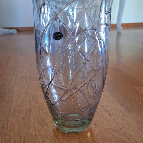 Handmade JOZEFINA vase made of blown glass new