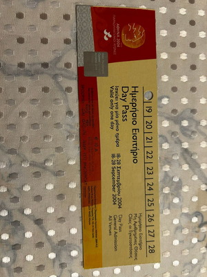 Olympic Games 2004 Ticket like new