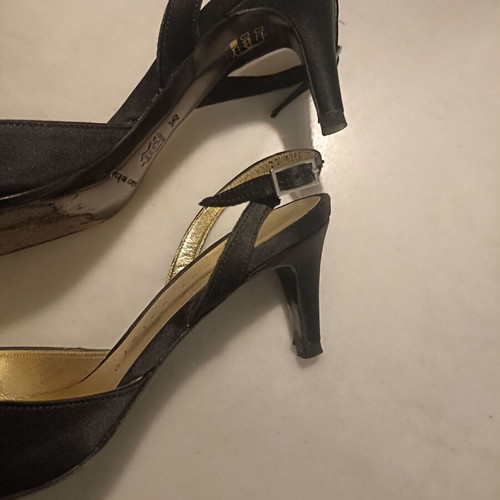 Martinez Valero slingback leather black pumps like new, size 36