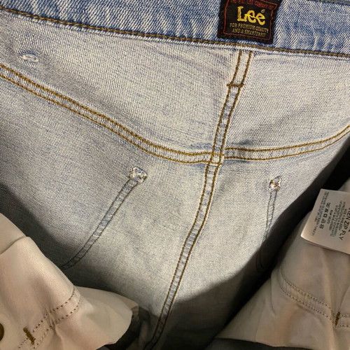 Lee men's denim jeans used, classic straight fit W36