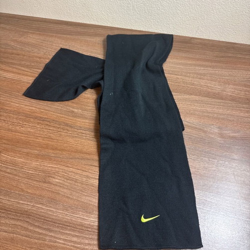 Black Nike scarf with yellow logo new