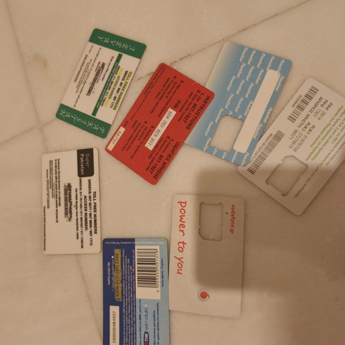 Phone cards used, various
