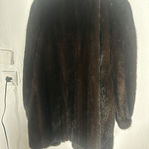 Mink fur coat from Kastoria like new, black, sizes M-L