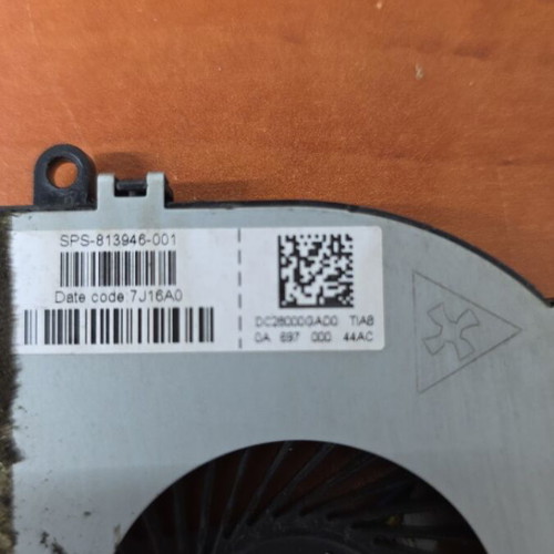 HP Laptop Fan used, CPU Cooling Fan SPS 813946-001