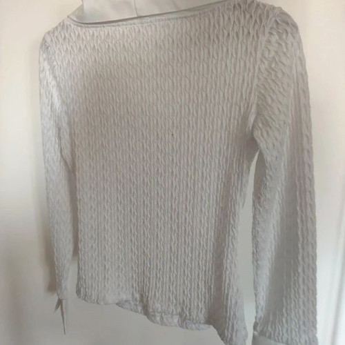 Naracamicie white elastic wrap blouse size S like new