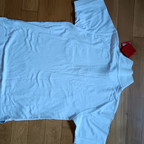 Polo T-shirt Sprider L white 100% cotton new with tags