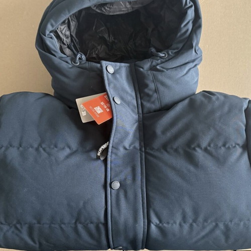 Superdry Everest Short Hooded Puffer Jacket new, men's winter blue L