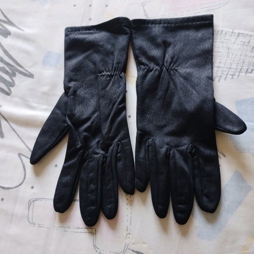 Gloves like new, black