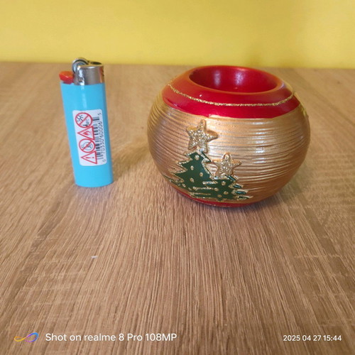 Jumbo Christmas base for tealight candle holder like new