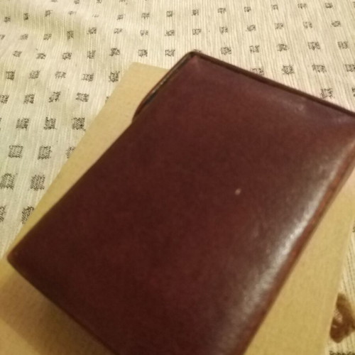 Cigarette pack case used, brown