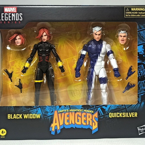 Marvel Legends Avengers Black Widow and Quicksilver 6'' Action Figures Set new