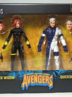 Marvel Legends Avengers Black Widow and Quicksilver 6'' Action Figures Set new