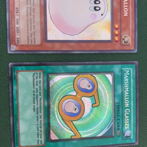 Marshmallon Glasses Yu-Gi-Oh! card like new, secret rare vintage