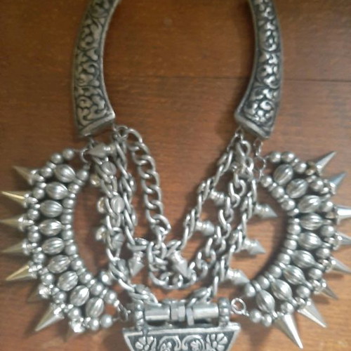 Boho Zara necklace used with embossed details