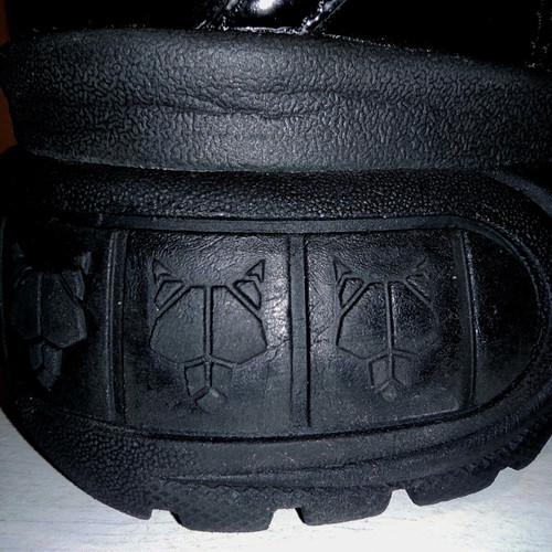 Naked Wolfe Scary Chunky Platform Sneakers Black and Neon Green used