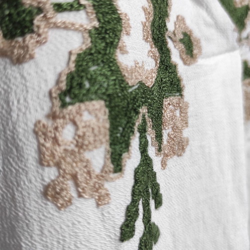 Boho maxi dress with embroidery, one size, like new