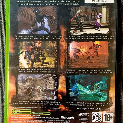Legacy Of Kain Defiance Xbox used, complete and in excellent condition