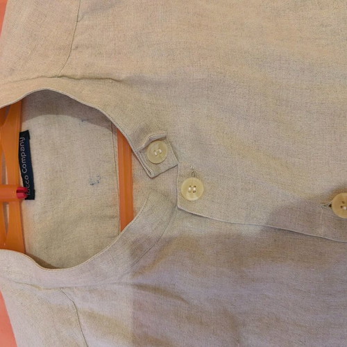 Men's linen shirt L like new, beige