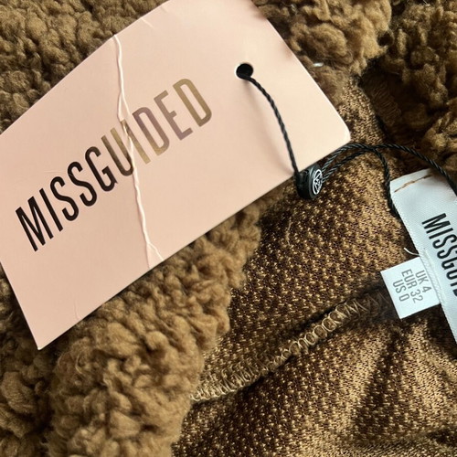 Missguided XXS warm brown pants new with tag