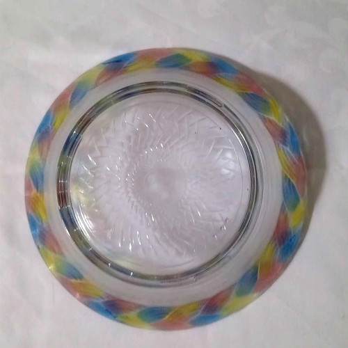 Glass fruit bowl like new, diameter 22 cm
