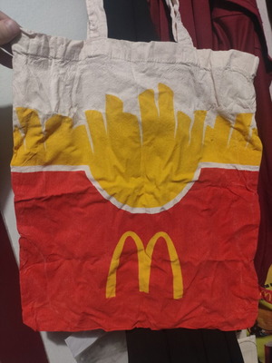McDonald's Tote Bag with Fries Design, New