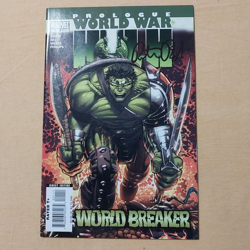 World War Hulk Prologue: World Braker #1 used with Peter David signature