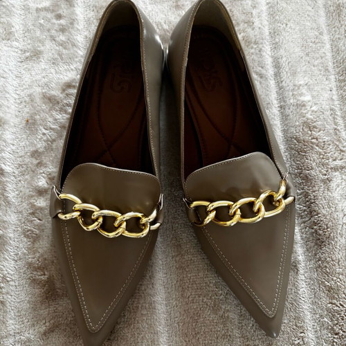 Iris luxury shoes new, grey-beige, size 40