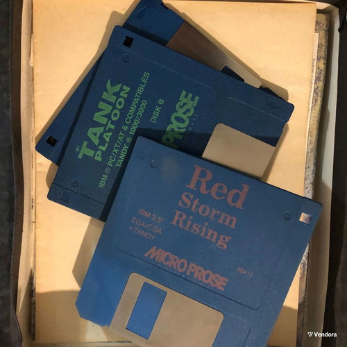 Red Storm Rising MicroProse used PC game with floppy disks for collectors