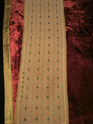 Handmade embroidered needlework