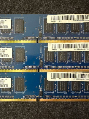 Σετ μνήμες RAM Nanya 3GB (3x1GB) DDR2 800MHz desktop σαν καινούργιο