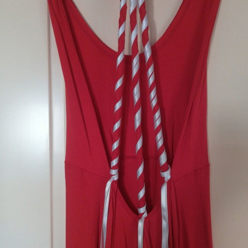 Summer dress used, red, size M