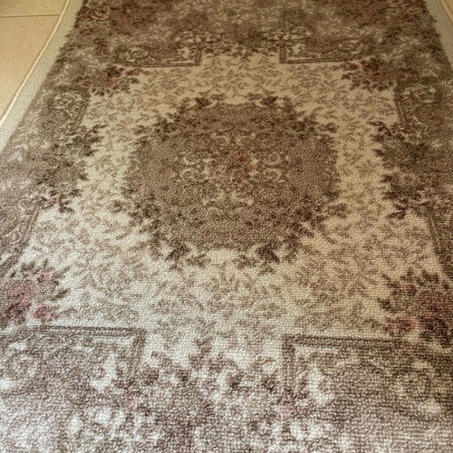 Beige brown runner new, anti-slip, 0.70 m width
